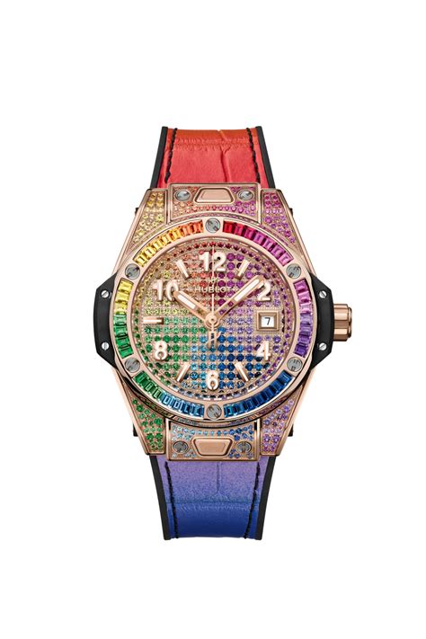 hublot big bang one click king gold rainbow|Hublot Big Bang One Click King Gold Women's Watch .